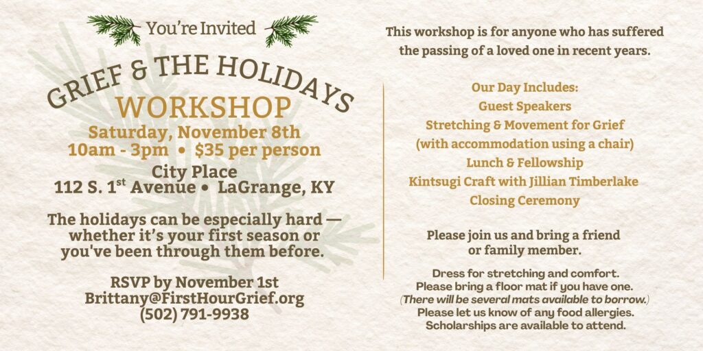 Grief & The holidays Invite (5 x 7 in) (2160 x 1080 px)
